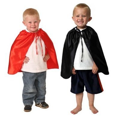 Superhero Dressup Party Capes Red & Black Costume Lot 4