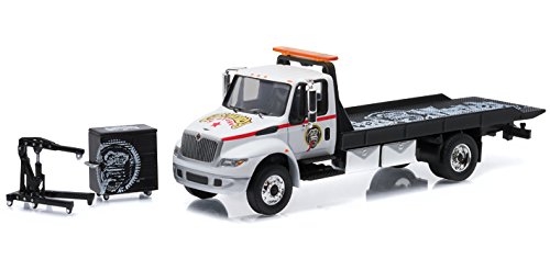 2013 International Durastar Flatbed Tow Truck With Gas Monkey Garage Tool Box and Engine Hoist HD Trucks Series 5 1/64 by Greenlight 33050 C