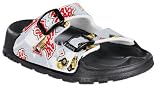 BIRKIS Haiti Synthetic-Sandals Birko-Flor, Heavy Load Grey, Size 30 EU with a narrow insole