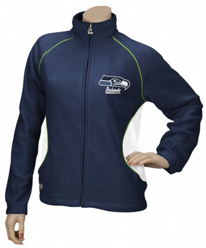 Seattle Seahawks Women's Overlay Micro Fleece Full-Zip Jacket