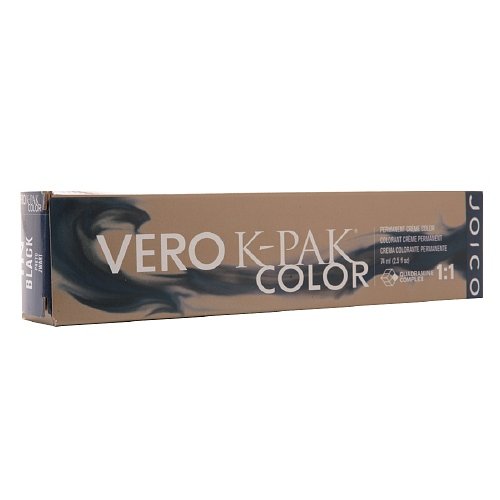 Joico Vero K-Pak Color Permanent Crème Color, Black 1N 2.5 fl oz (74 ml)