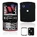 Black Rubber Feel Snap-On Cover Hard Case Cell Phone Protector for Motorola Hint QA30