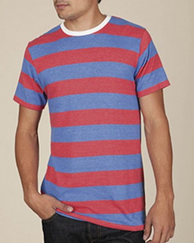 Alternative Mens Ugly Striped Crew T-Shirt