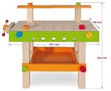 Eichhorn 100001844 - Werkbank inklusive Zubehör, 49-teilig - 19x42x39cm -