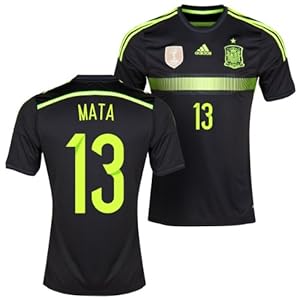 Spain Away 2014 Jersey (Official Adidas) with Mata 13 - Size Youth Small