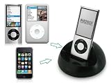 Navitech Universal Sync Cradle Charger Dock for the Apple Ipod nano (8 GB, 16GB) 1st, 2nd, 3rd, 4th, 5th generations, Apple Ipod Touch 2nd gen & 3rd gen and new iphone 4 (8GB, 16GB, 32GB, 64GB), Apple Iphone 2G, Iphone 3G, Iphone 3GS, Apple Ipod Classic, (CE & RoHS certified and approved)