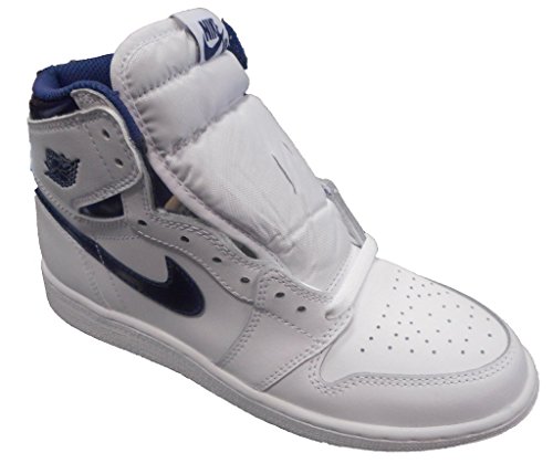 Jordan Men's Air 1 Retro High Og, WHITE/MIDNIGHT NAVY