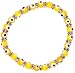 Flex Bracelet with Evil Eyes - Yellow - (Murano Glass & Zirconium Crystals)