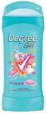 Degree  Girl, Anti-perspirant & Deodorant, Invisible Solid, Tropical Power, 2.6-Ounce Stick (Pack of 6)