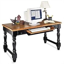 Hot Sale Kathy Ireland Home by Martin Southampton Onyx Writing Table, Black/Oak