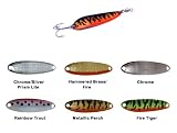 Krocodile Spoons by Luhr Jensen Size: 3/4 oz. (#034); Color: Chrome/Silver Prism Lite (#0150)
