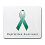 Depression Awareness Ribbon Mouse Pad