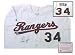 Nolan Ryan Texas Rangers MLB Hand Signed Authentic Style Home White Baseball Jersey