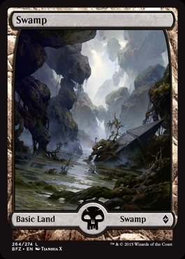Magic: the Gathering - Swamp (264) (264/274) - Battle for Zendikar - Foil