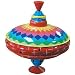 Musical Tin Top Toy - Classic Colorful and Retro Musical Children's Game