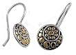 Two-Tone Sterling Silver Earrings - 23 mm