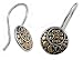 Two-Tone Sterling Silver Earrings - 23 mm