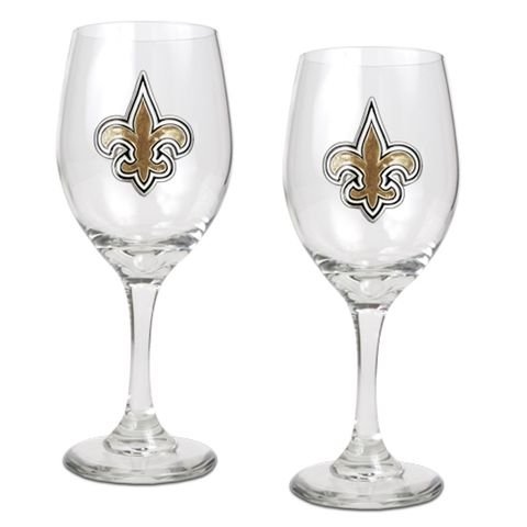 Saints 14 Oz Wine Glass (Set Of 2)