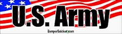U.S. Army - patriotic bumper stickers (Large 14x4 inches)
