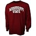 Search : Mississippi State Bulldogs Maroon Vertical Arch Long Sleeve T-shirt