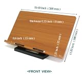 Freesia Book Stand (19.6" X 11.8" Bookstand / Bookstands / Holder / Cookbook / Music)