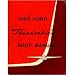 1965 FORD THUNDERBIRD Shop Service Repair Manual Book