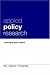 Books : Applied Policy Research: Concepts and Cases (Garland Reference Library of Social Science , No 1051)