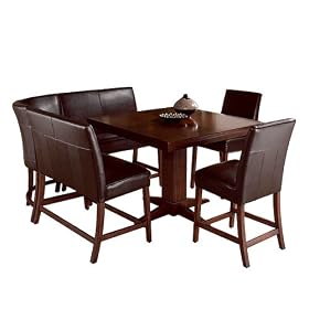 Sausalito 6-pc. High Dining Set- Cherry/ Espresso