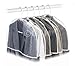 VINYL ANTI-DUST CLOTHING SHOULDER COVERS - SET OF 6
