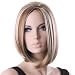 Songmics Neu Perücke Braun + Blond Glatt Schulter lang Haar Wigs Weiblich WFS223