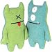 Little Ugly Doll Bop N' Beep Blau Grün - Grösse M - 18 cm