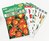 WINDOW CLING SEASONAL 8-PK 12 X 17