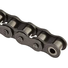 Morse 50LL R 10FT Sintered Bushing Roller Chain, ANSI 50, Riveted, 1 Strand, Steel, 5/8" Pitch, 0.4" Roller Diamter, 3/8" Roller Width, 8500lbs Average Tensile Strength, 10ft Length