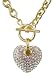 Designer Inspired Swarovski Crystal Embellished Puff Heart Toggle 17
