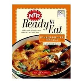 MTR Entr�e Ready Meal, Paneer Butter Masala, 10.6-Ounce Box (Pack of 10)