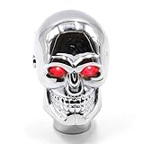 話題性抜群　目が光る LED シフトノブ ドクロ　( レッド ）