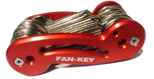 Fan-key aluminum compact key organizer - swiss army sty…
