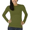 Mossimo Supply Co. Juniors Crewneck Knit Tee - Grove Way Green
