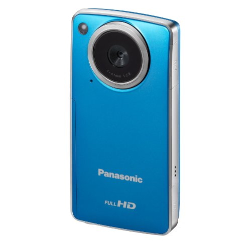 Panasonic HM-TA1EG-A Full HD Mobilkamera (4-fach digitaler Zoom, 5,1 cm (2 Zoll) Display, 8 MP Digitalfotos, Full HD-Videos) blau