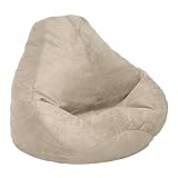 Stone Adult Urban Suede Beanbag By Elite Furniture