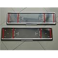 2 x Auto Kennzeichenhalter aus Edelstahl universal NEU rostfrei