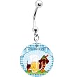 Weiner Dog Oktoberfest Belly Ring