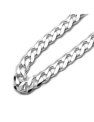 6mm Nickel Free Italian Sterling Silver Chain Necklaces Curb 150 Gauge Chain ( Available Length 16"~30")