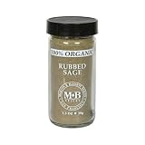 Morton & Bassett Organic Rubbed Sage, 1.2-Ounce Jars (Pack of 3)