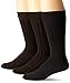 Dockers Men's 3 Pack Classics Essential Rib Crew Socks