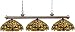 Z-Lite 100703AB-C14 English Ivy 54-Inch 3-Light Billiard / Island Fixture with Tiffany Shades