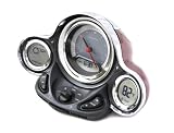 Chaney Instrument Company Atomic Cherry Red Motor Clock with Outdoor Sensor