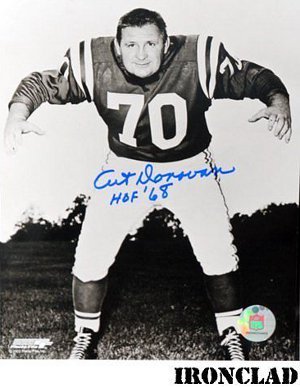 Art Donovan signed Baltimore Colts 16X20 Photo HOF 68