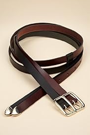 Autograph Leather Double Strap Belt