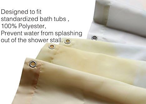 Green Yellow Red Oriental Iranian Paisley Shower Curtain Polyester Fabric Waterproof Shower Curtain,48" x 72"